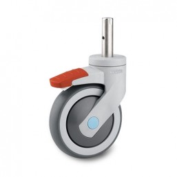 Tente Castors Wheels 125mm Thermoplastic Rubber 5387PJC125R05